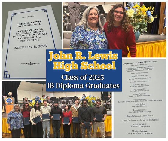 Lewis HS Class of 2025 IB Diploma Graduates