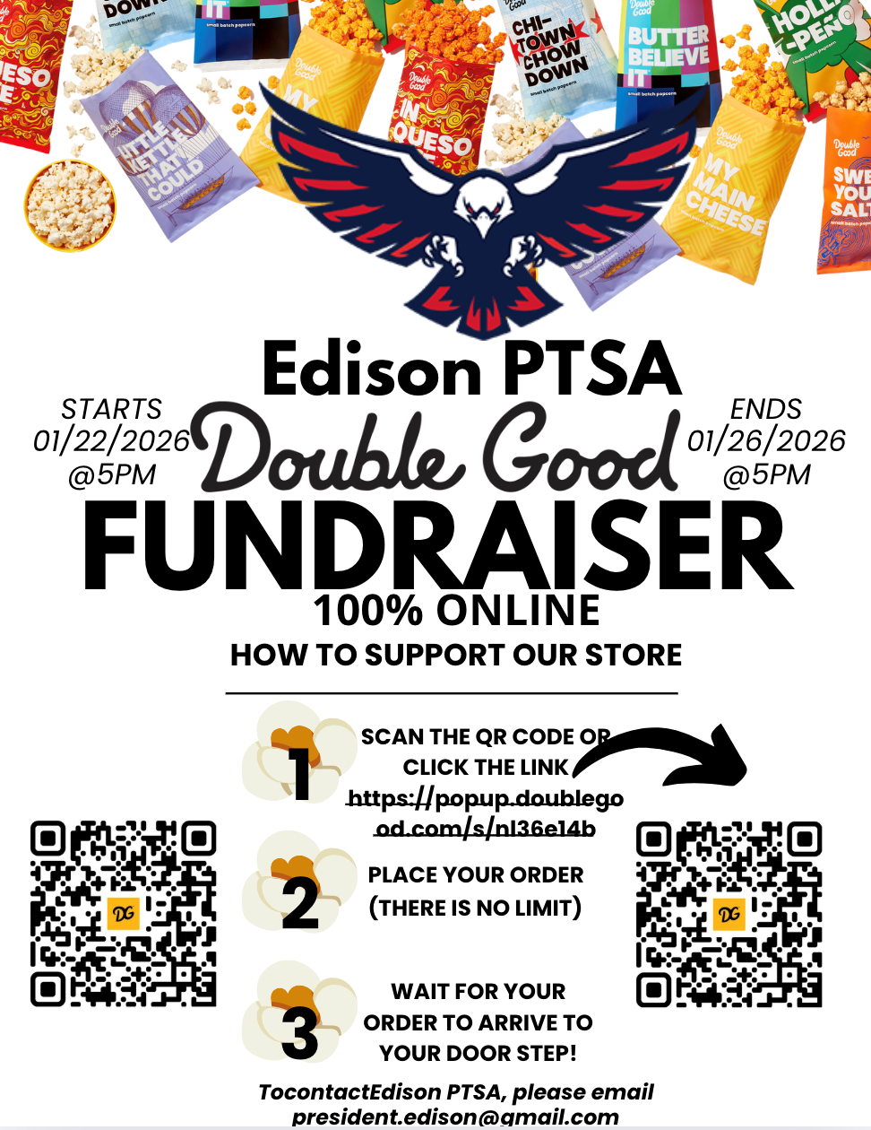 PTSA double good fundraiser 100% online