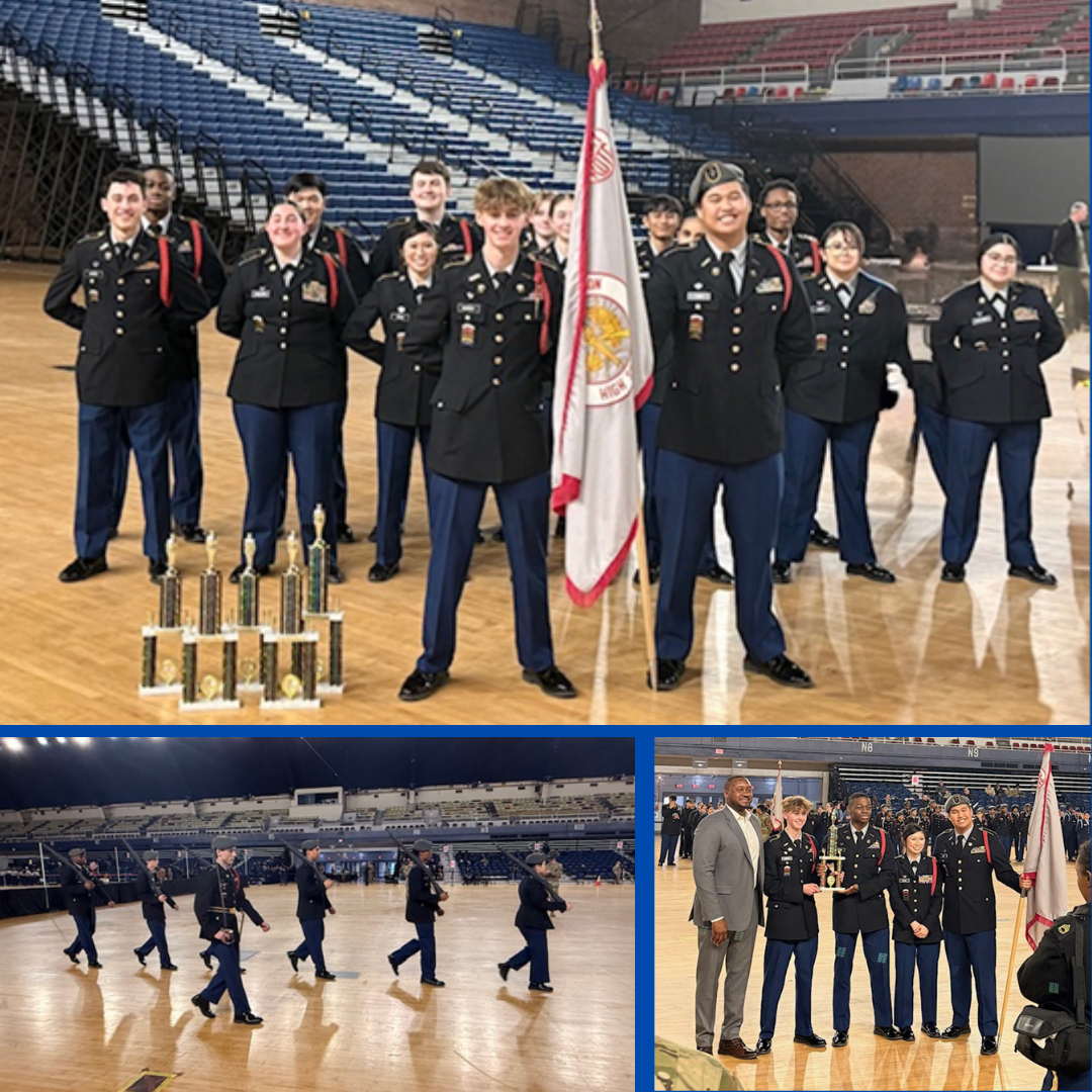 jrotc students in a gym