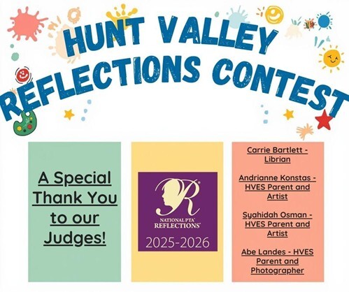 Thank you to the judges for the reflections contest.