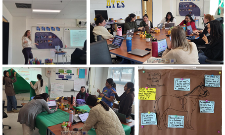 Our teachers engaged in their own learning during an extended CLT meeting