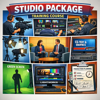 Image of a Studio Production Training course featuring the equipment used.