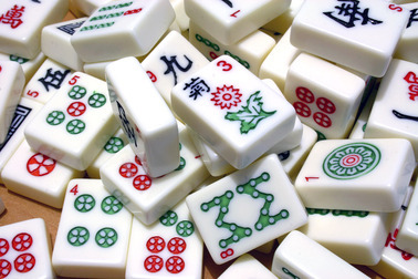colorful Mahjong tiles