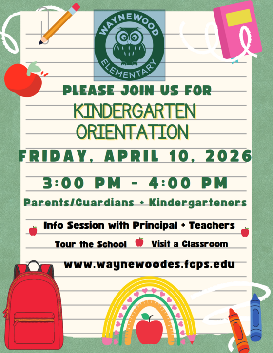 Kindergarten Orientation Flyer