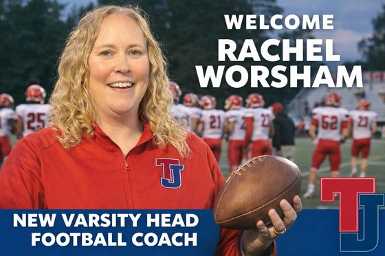 Headshot of new TJ Football Coach Rachel Worsham