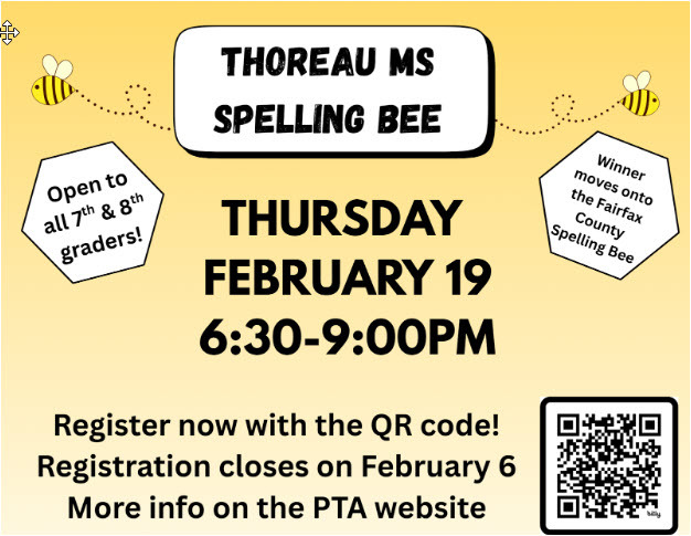 Spelling Bee February 19 @ 6:30 PM