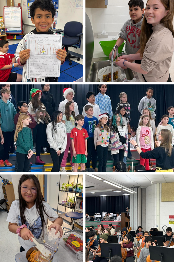This week at clearvbiew students playing instruments, students in eco club and students singing 