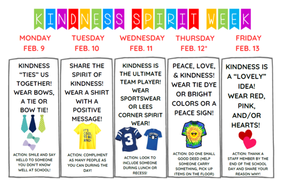 Kindness Spirit Week