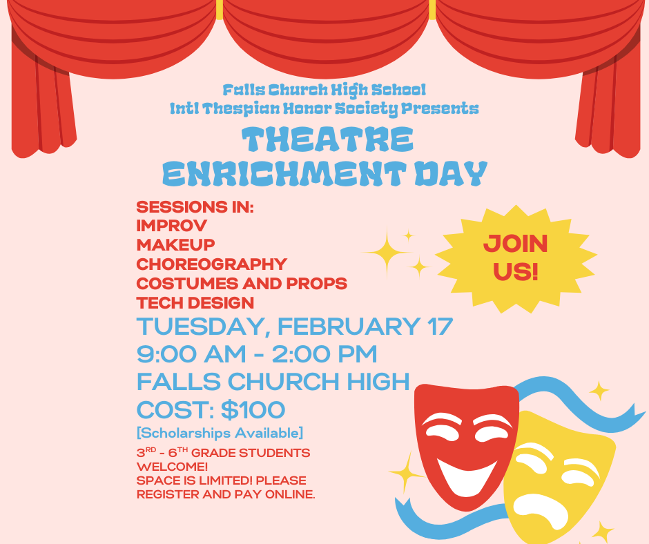 Flyer for theater enrichment day