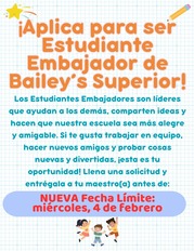 Updated Student Ambassador Spanish