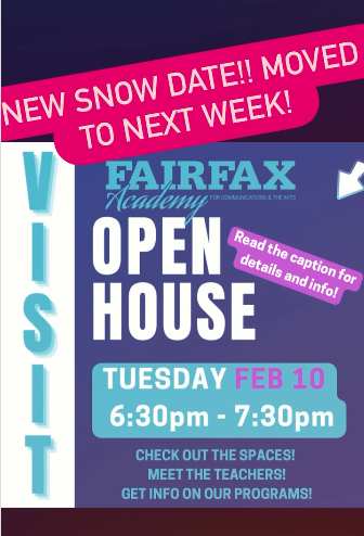 Academy open house reschedule