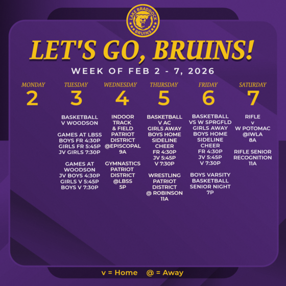 Bruins in Action This Week