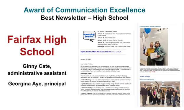 Newsletter award