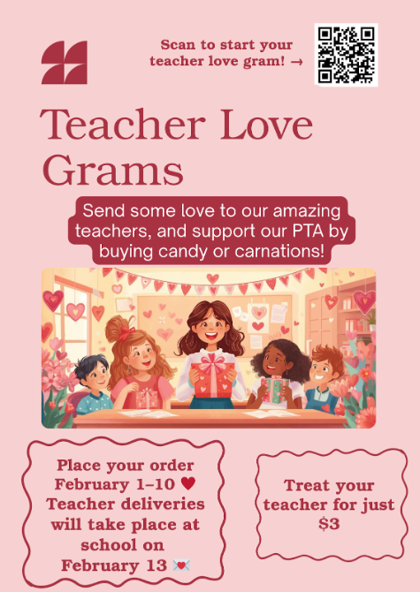 teacher love grams flier