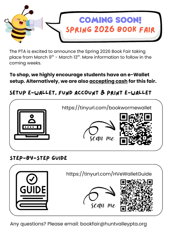 spring 2026 book fair flier