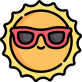 sun with glasses icon