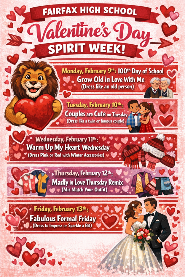 Valentine's Day Spirit Week