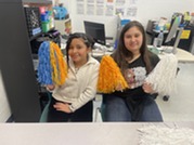 Two sixth grade student anchors