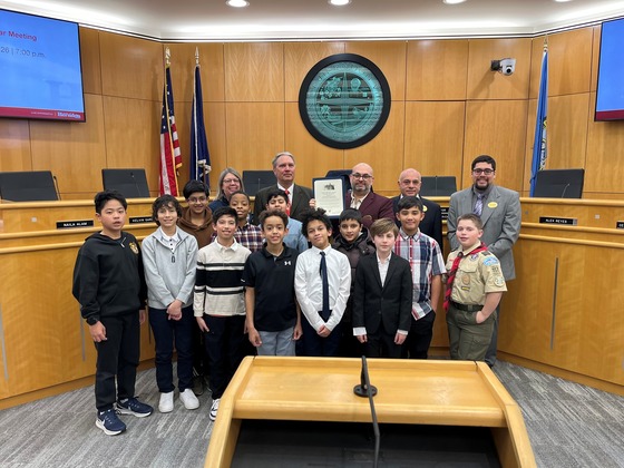 Clearview ES's Science Olympiad team honored by Town of Herndon And Mayor Keven LeBlanc