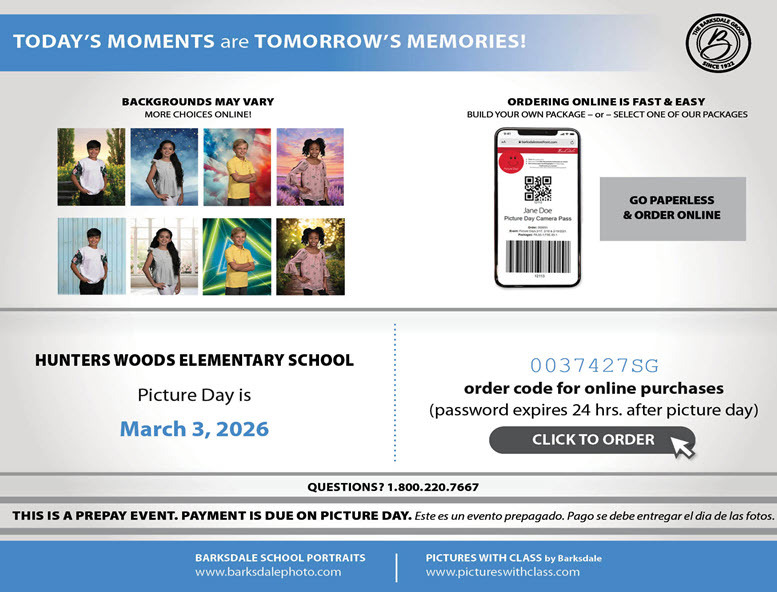 Spring Picture Day Banner 2026
