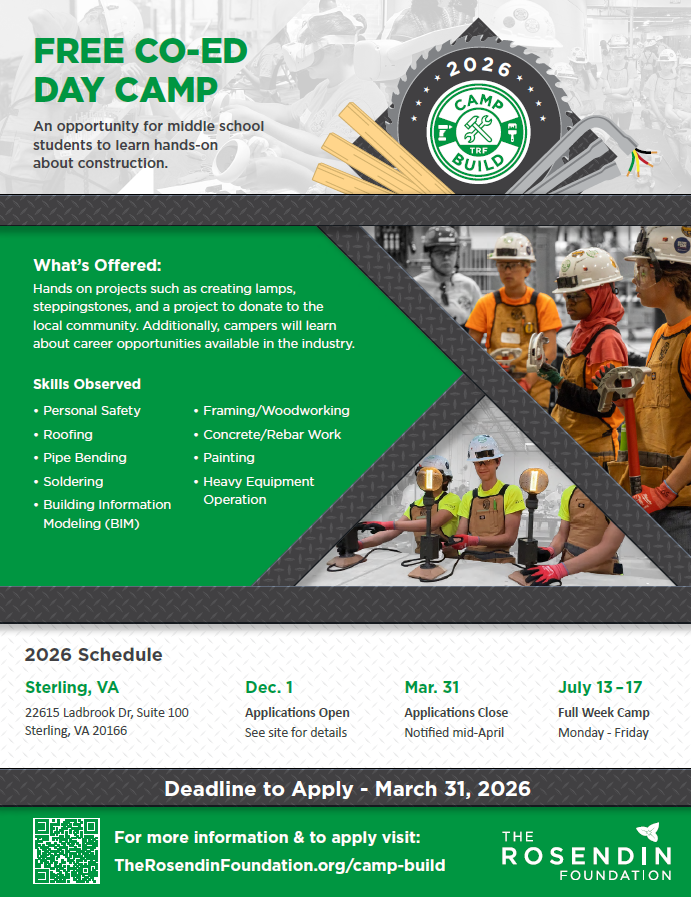 Camp Build flyer please read the text below this image
