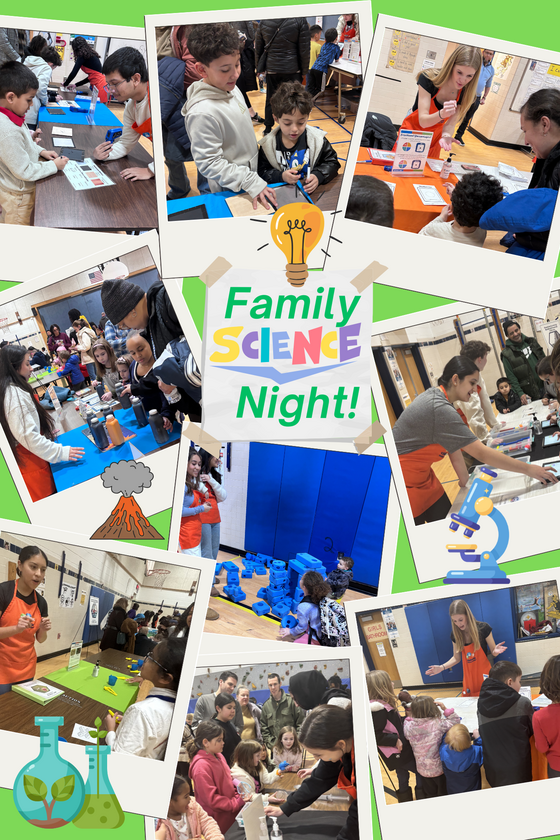 science night photo collage