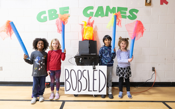 Students in Olympics