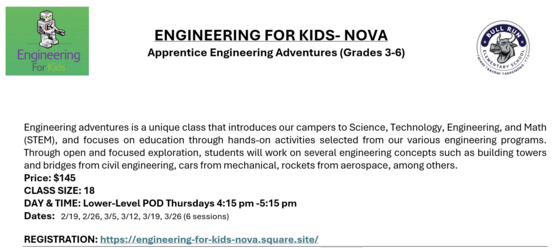 Engineering club information