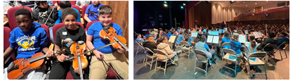 On Friday, January 23rd, several of our ATES Strings students attended the Pizza & Pizzicato event at Annandale High School. 