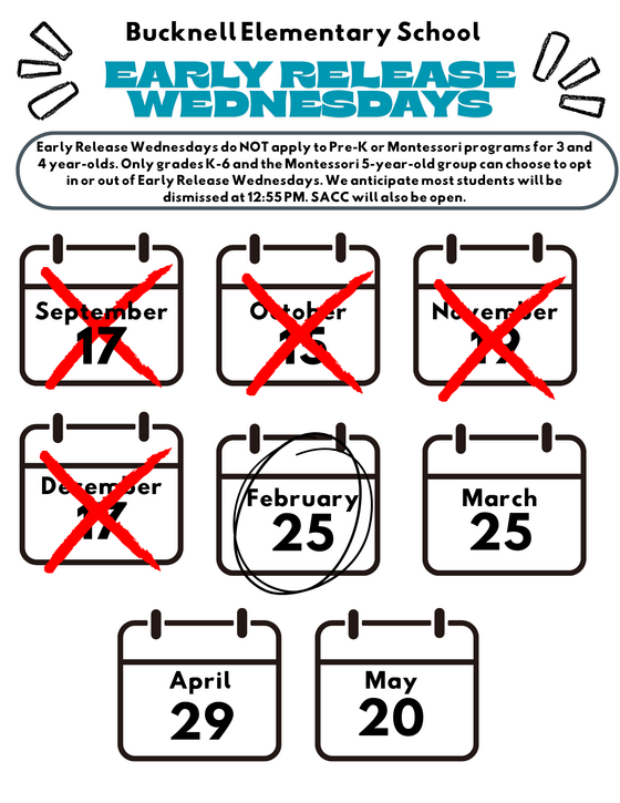 Early Release Wednesday Flyer