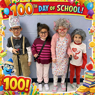 kindergartners 100th day of school