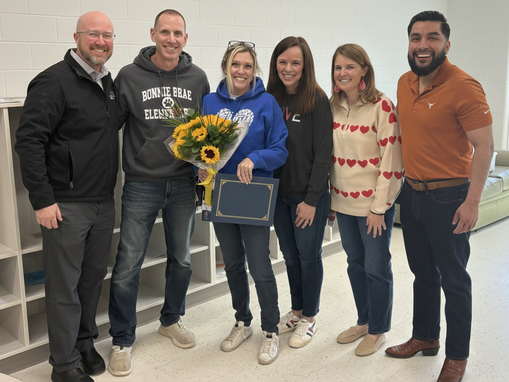 Staff member honored as outstanding professional employee by region 4 staff