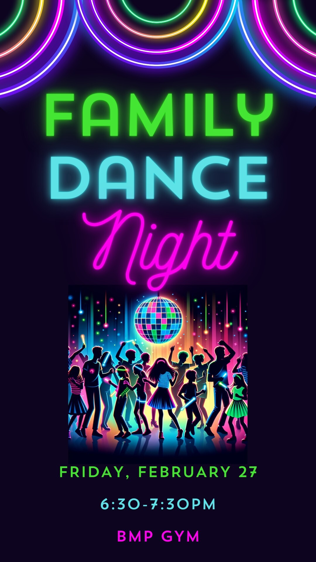 Family Dance Night Flyer