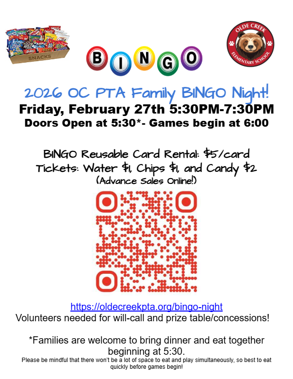 bingo pta flyer