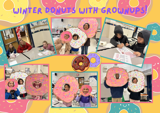 donuts with grownups photo collage