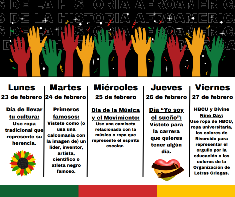 black history month spirit week spanish