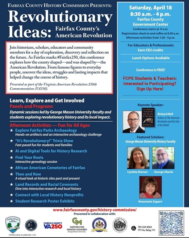 Fairfax County History Commission Presents: Revolutionary Ideas: Fairfax County's American Revolution