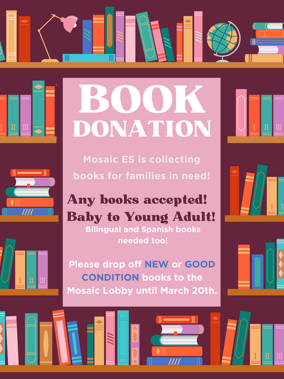 book donation flyer