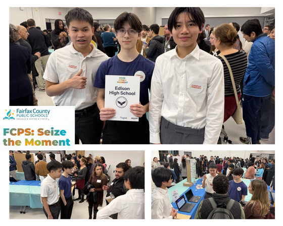 students at AI event