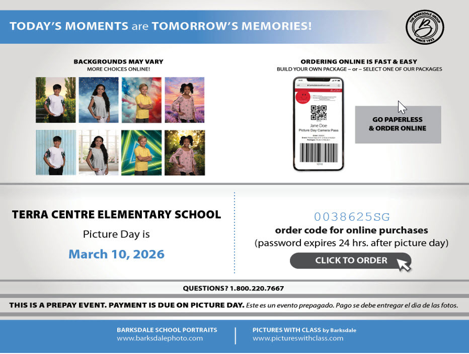 March 10 Picture Day