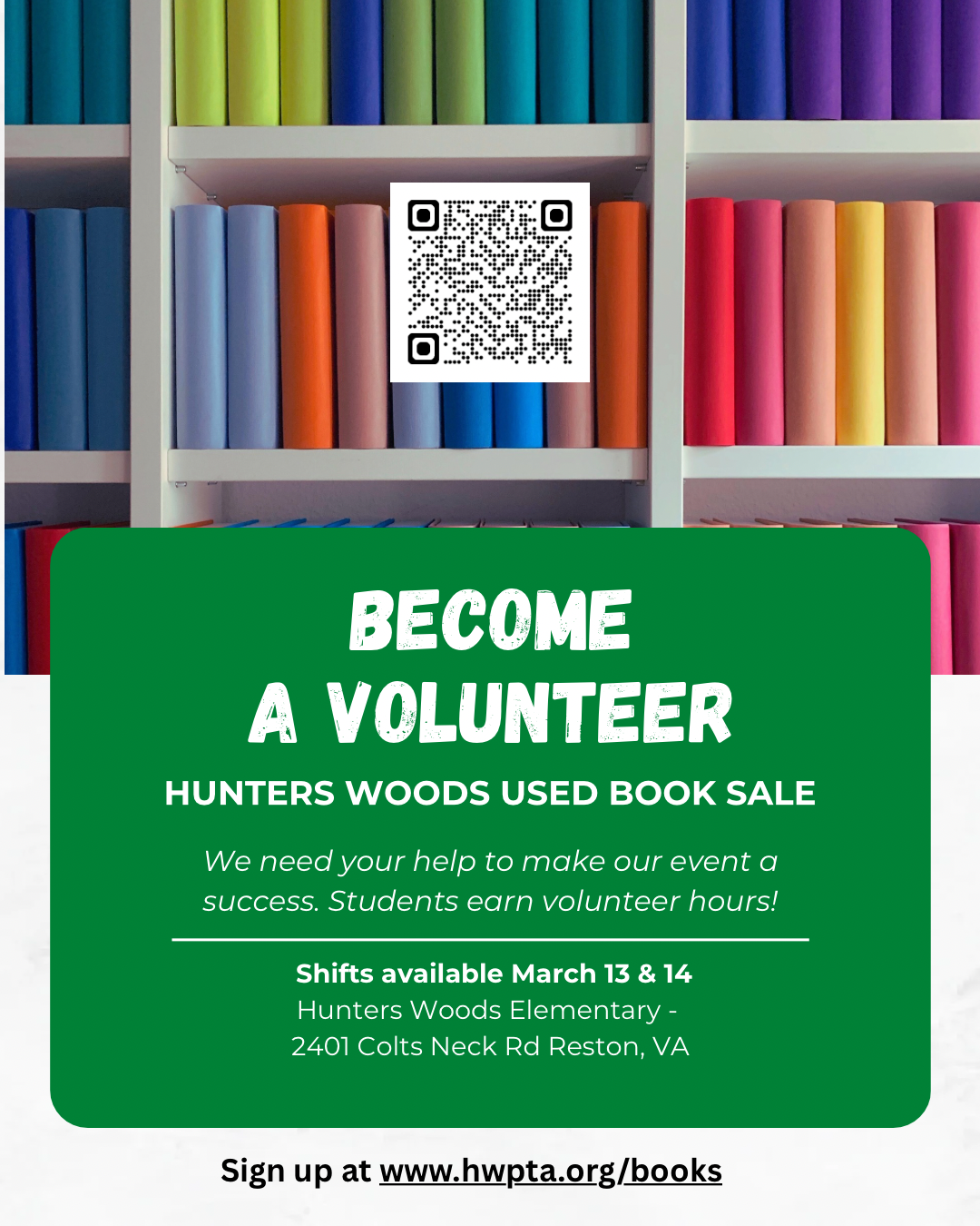 Book sale volunteers