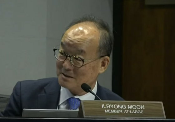 Ilryong Moon seconding the motion to select the name Skyview High School during the 2/12/26 FCPS Board meeting