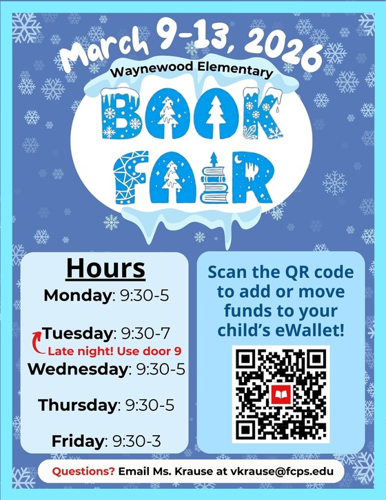 Waynewood Book Fair Flyer