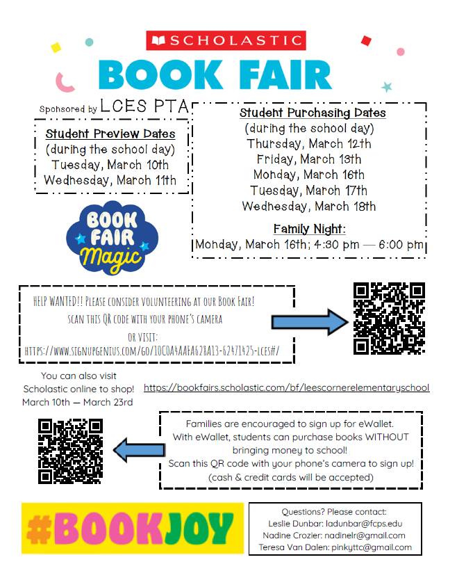 Spring Book Fair Flyer