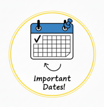 Mark your calendars for these important dates!