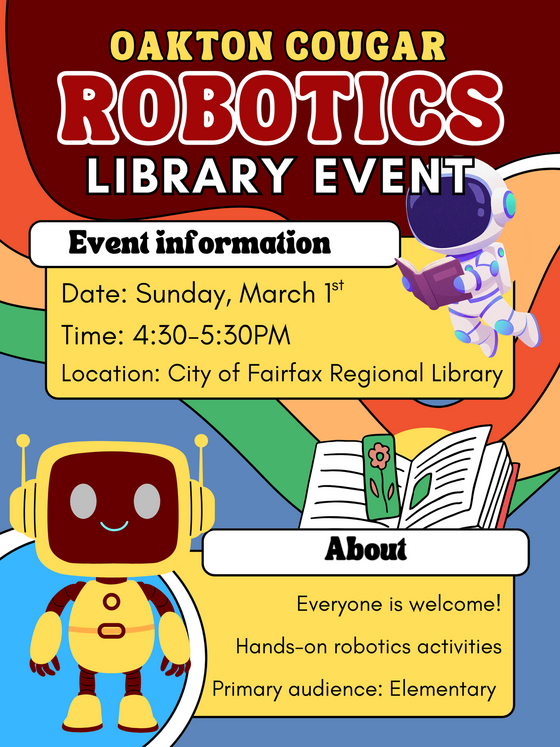 Oakton Robotics Library Event