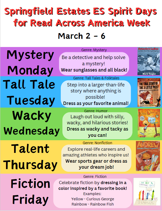 Read Across America Week at SEES 