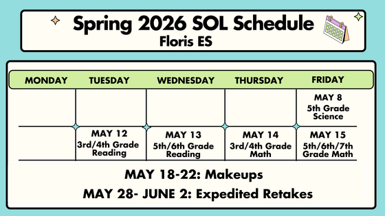 2026 SOL Schedule- Floris