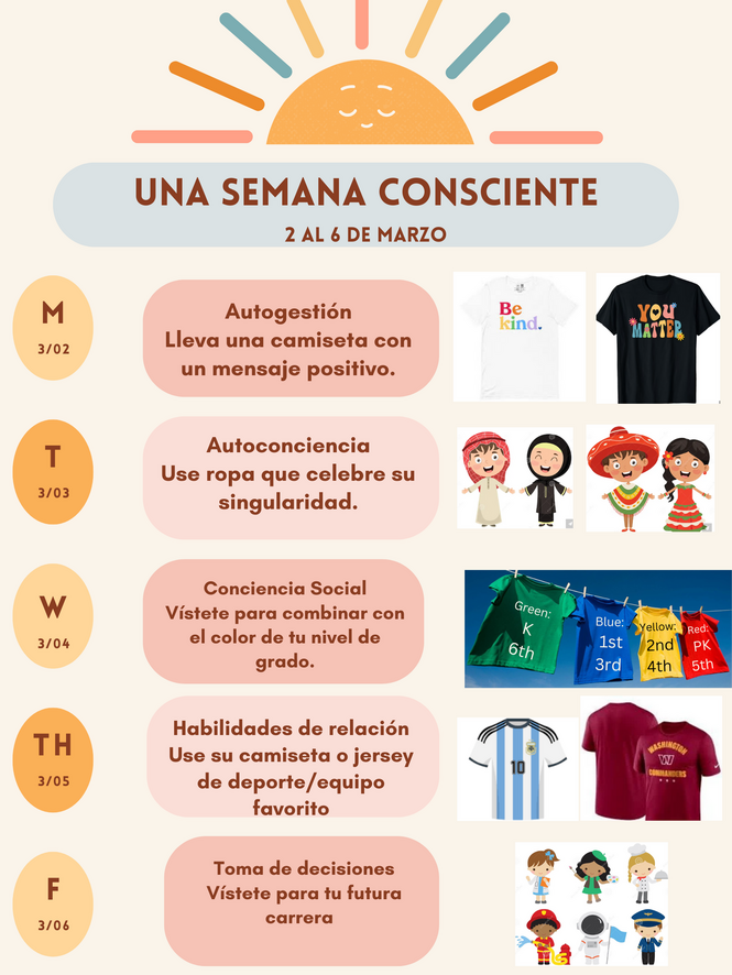 SEL Spirit Week Flyer