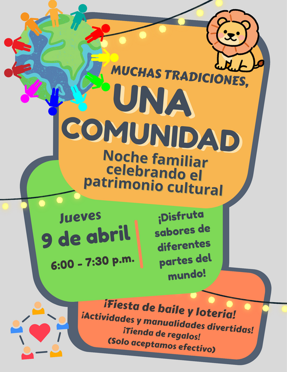 cultural night flyer - Spanish